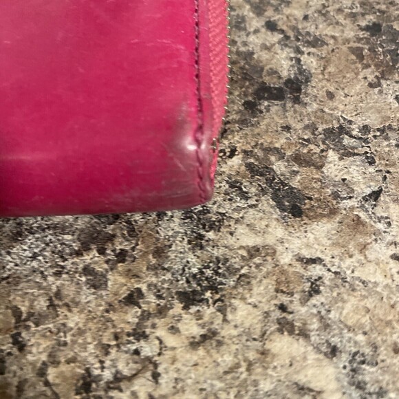 TOUS WALLET Pink Leather Zip Around Clutch - Picture 9 of 12